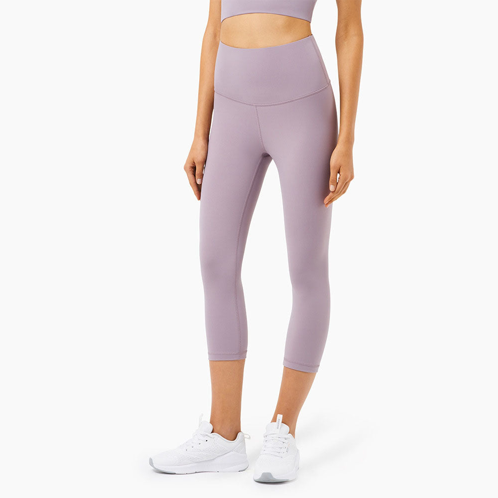 New High Strength Nude Ll Cross Border High Waist Tight Fitting Sports Fitness Tiktok Women Large Size Yoga Pants Girls