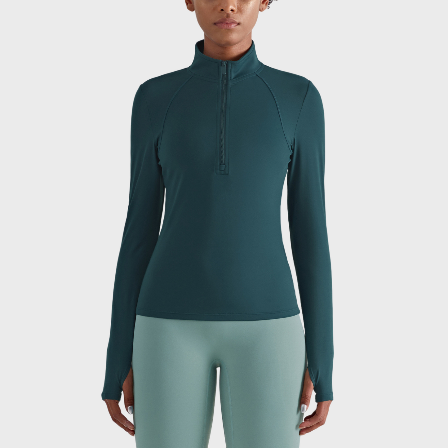 Skin Friendly Nude Lulu Women Sport Jacket Jacket Top High Collar Half Zipper Sleeve Sleeve Sports Jacket Female Fitness Wear