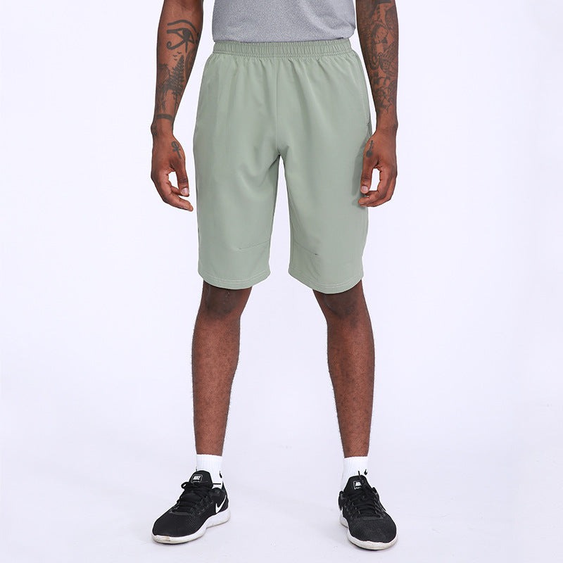 Summer thin mens shorts outdoor leisure running basketball training breathable slim fitness quick-drying shorts
