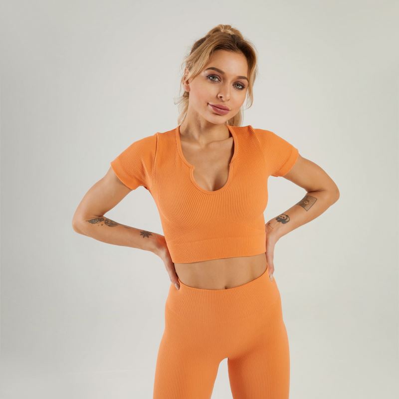 Print Logo One Piece Seamless Yoga Ladies Active Women Sport Wear Sets