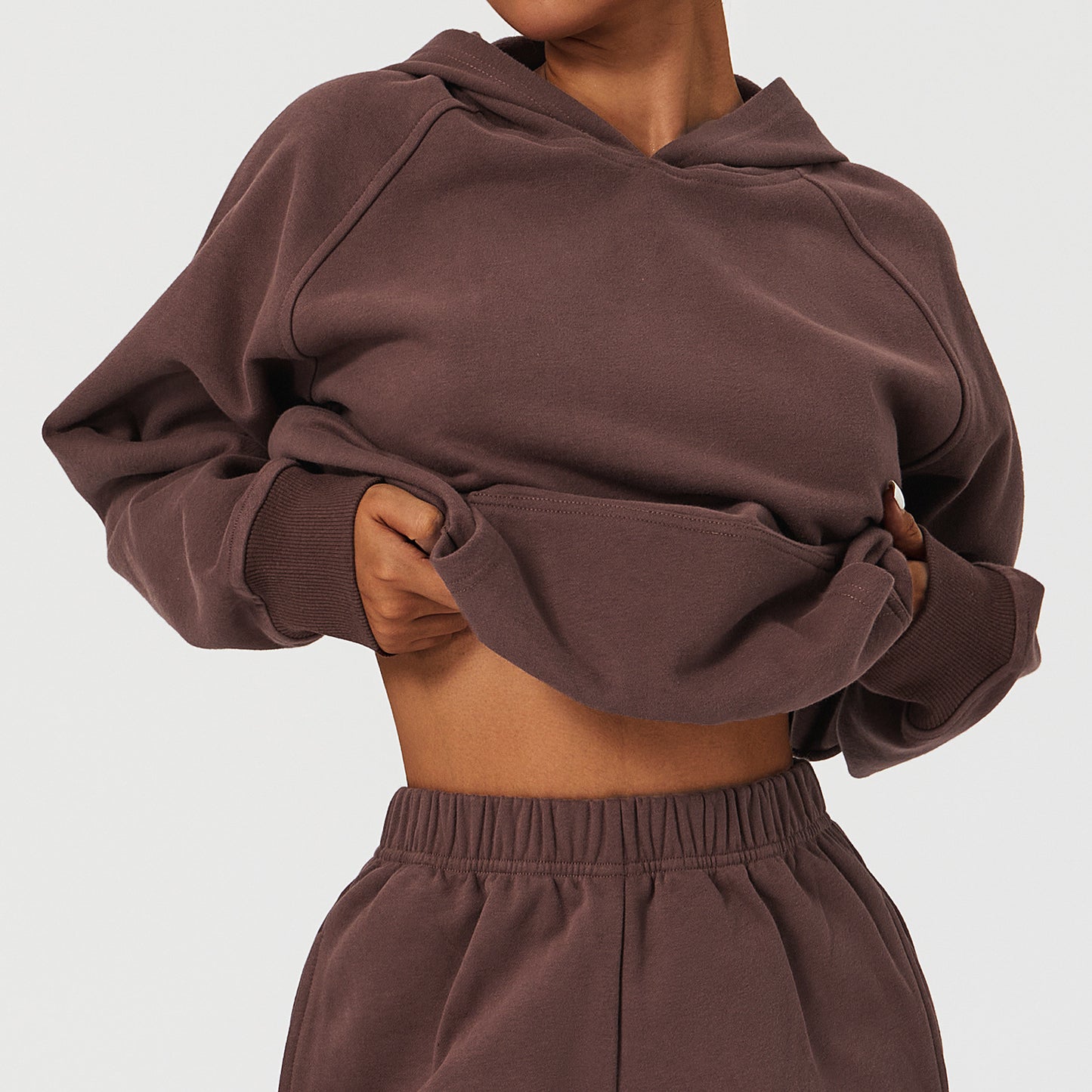 Outdoor Fashion Pullover Hooded Eu Us Casual Loose Sports Clothes Autumn And Winter Warm Pockets Long Sleeved Sweater Women