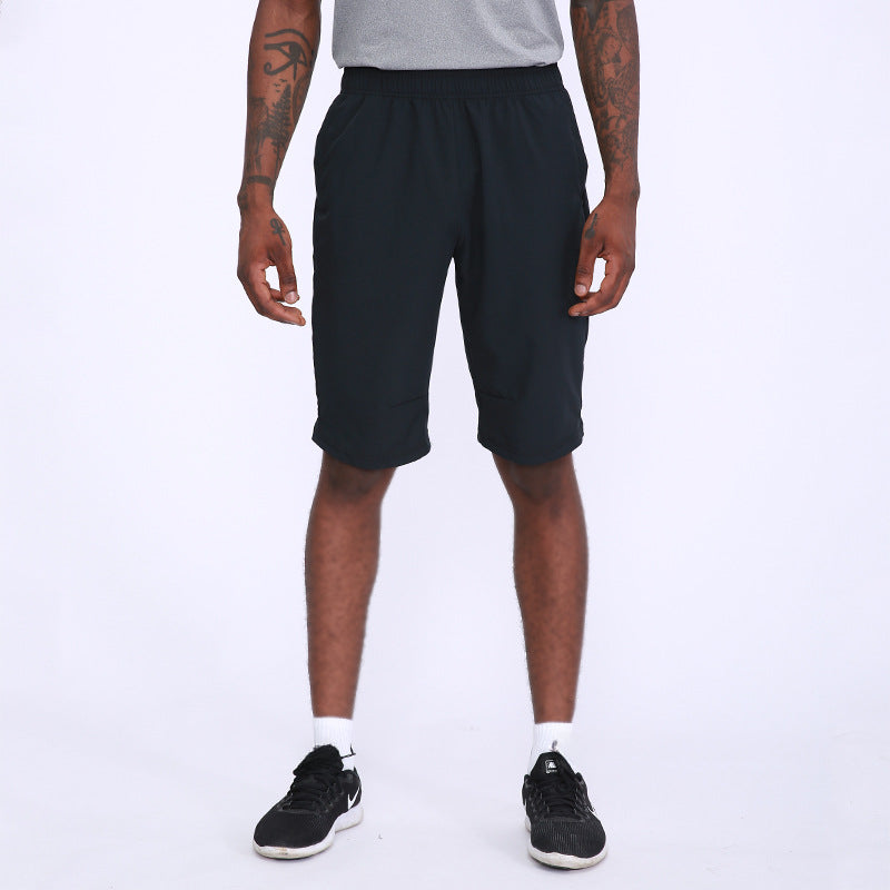 Summer thin mens shorts outdoor leisure running basketball training breathable slim fitness quick-drying shorts