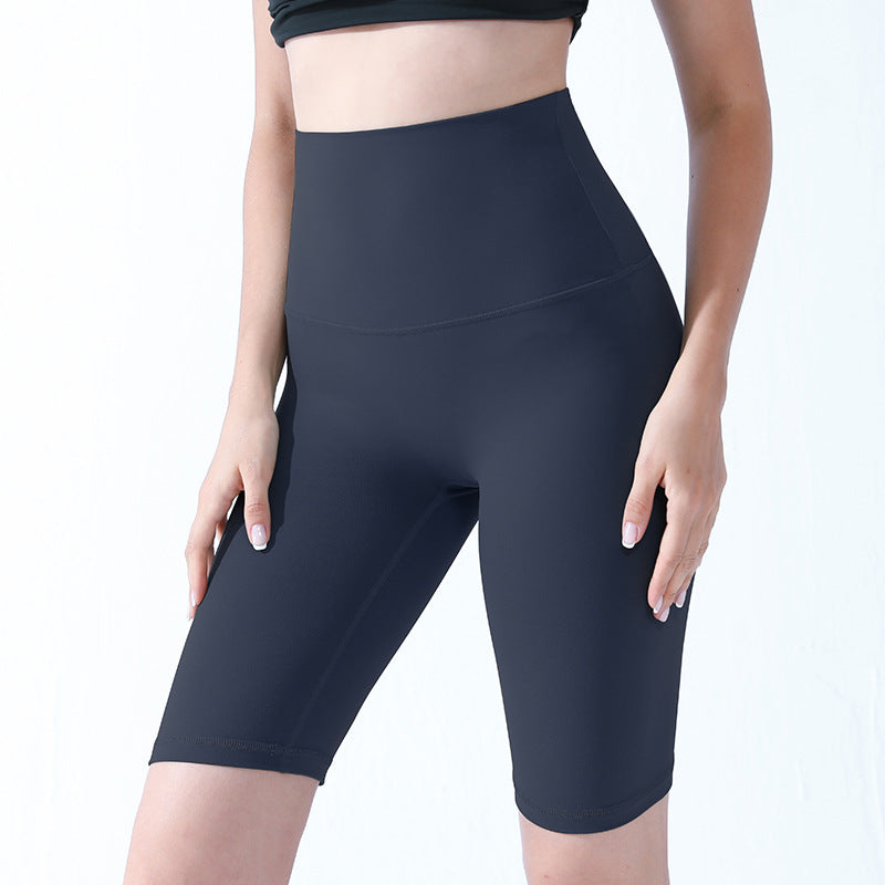 Women Gym Workout Yoga Shorts Custom Logo Nylon Spandex Sports Running Workout Fitness Biker Jogger High Waist Ladies Wholesale