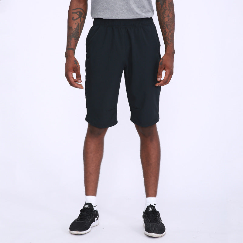 Summer thin mens shorts outdoor leisure running basketball training breathable slim fitness quick-drying shorts