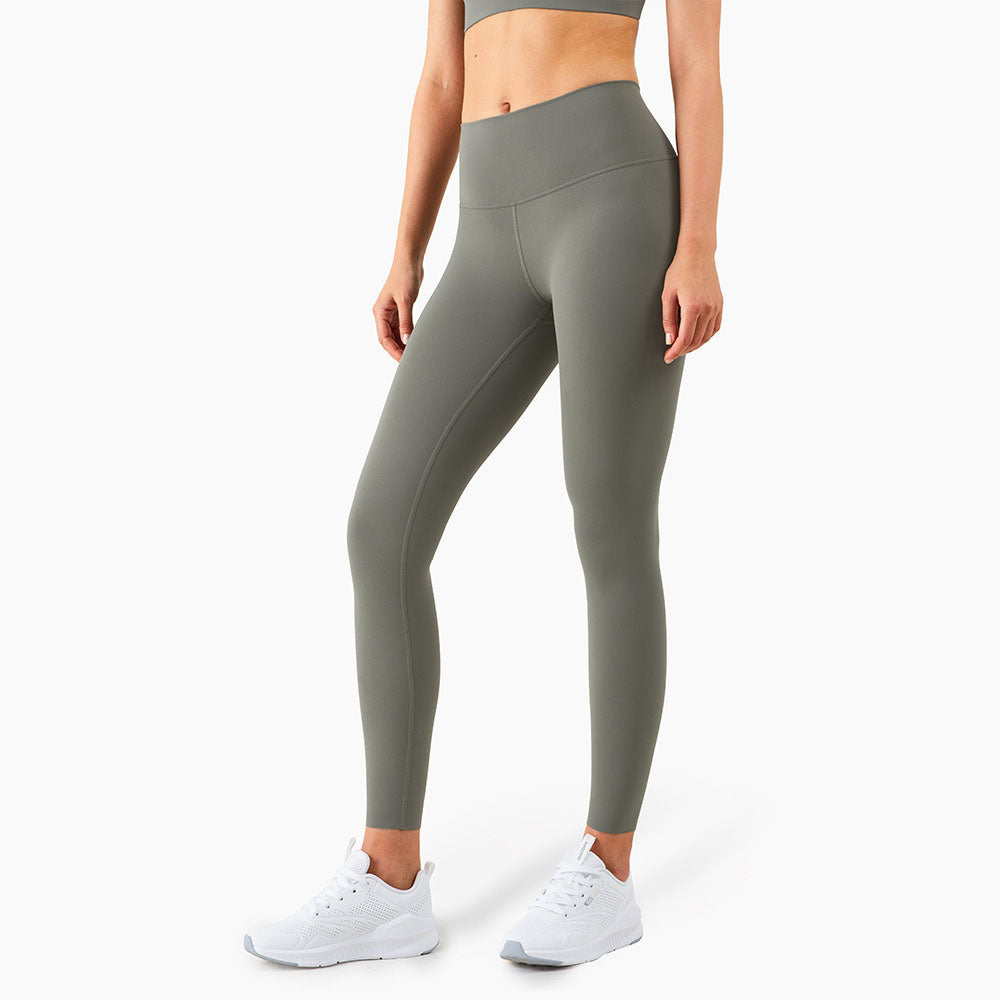 New Spring High Strength Nude Pocket Ll Female High Waist Peach Hips Fitness Sports Tights Women Gym Pants Leggings Workout