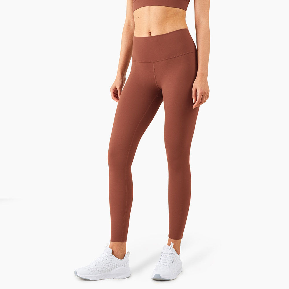 New Spring High Strength Nude Pocket Ll Female High Waist Peach Hips Fitness Sports Tights Women Gym Pants Leggings Workout