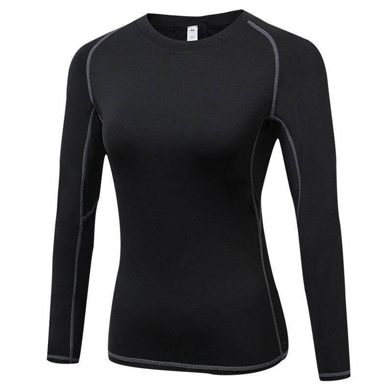 Wholesale Custom Long Sleeve Fitted T-Shirt Women Training Compression Sleeveless Quick Drying