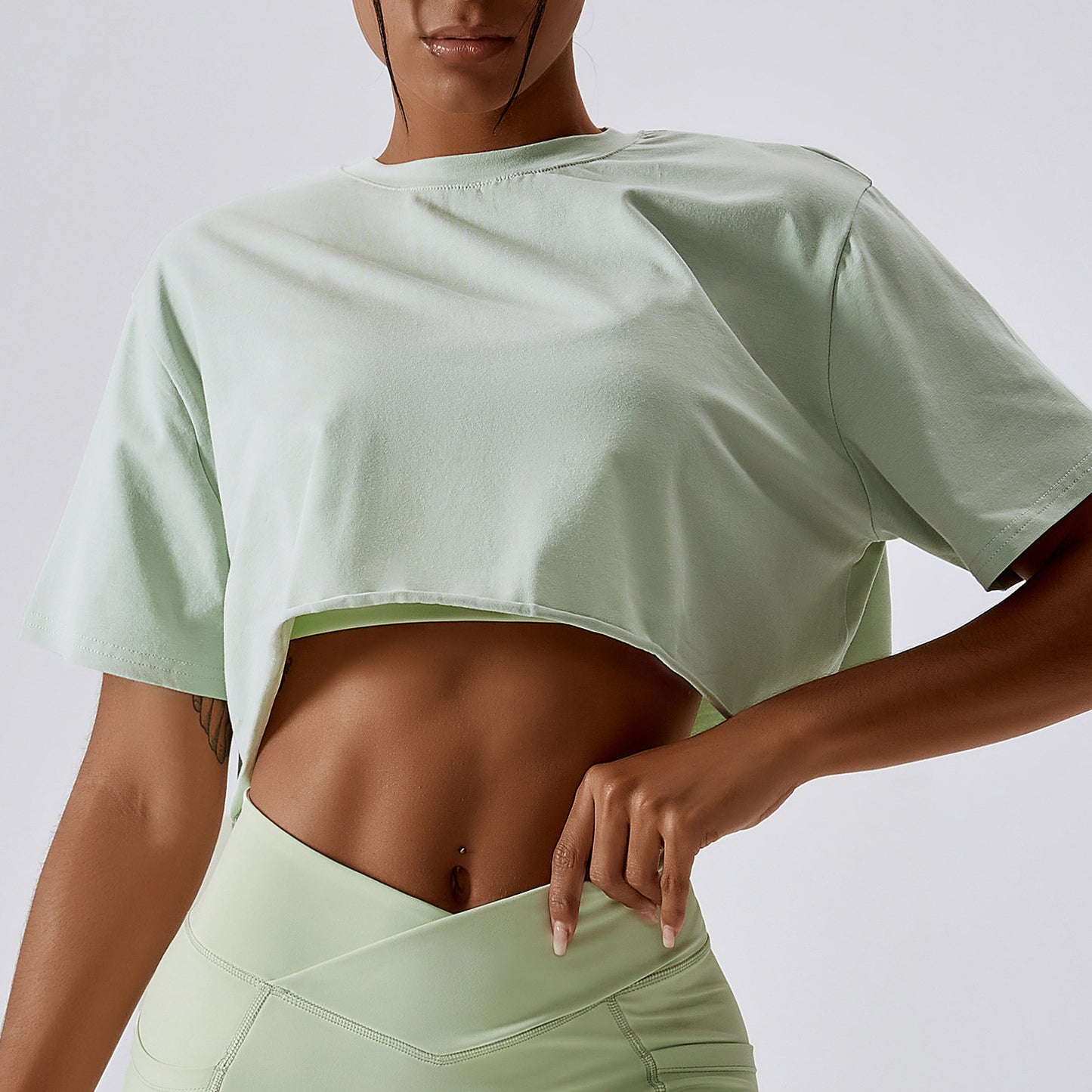 yoga fitness workout crop tops