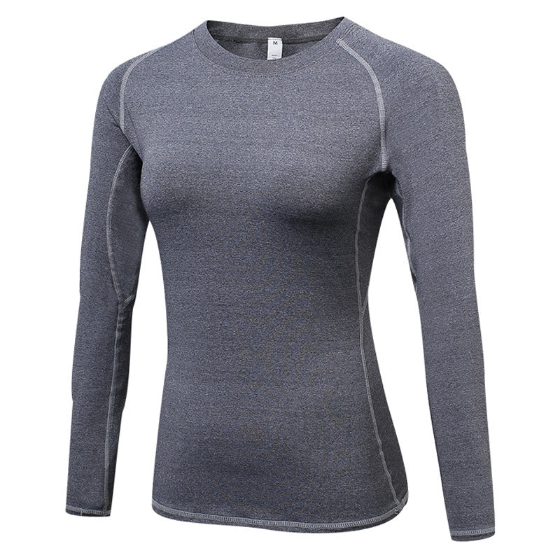 Wholesale Custom Long Sleeve Fitted T-Shirt Women Training Compression Sleeveless Quick Drying