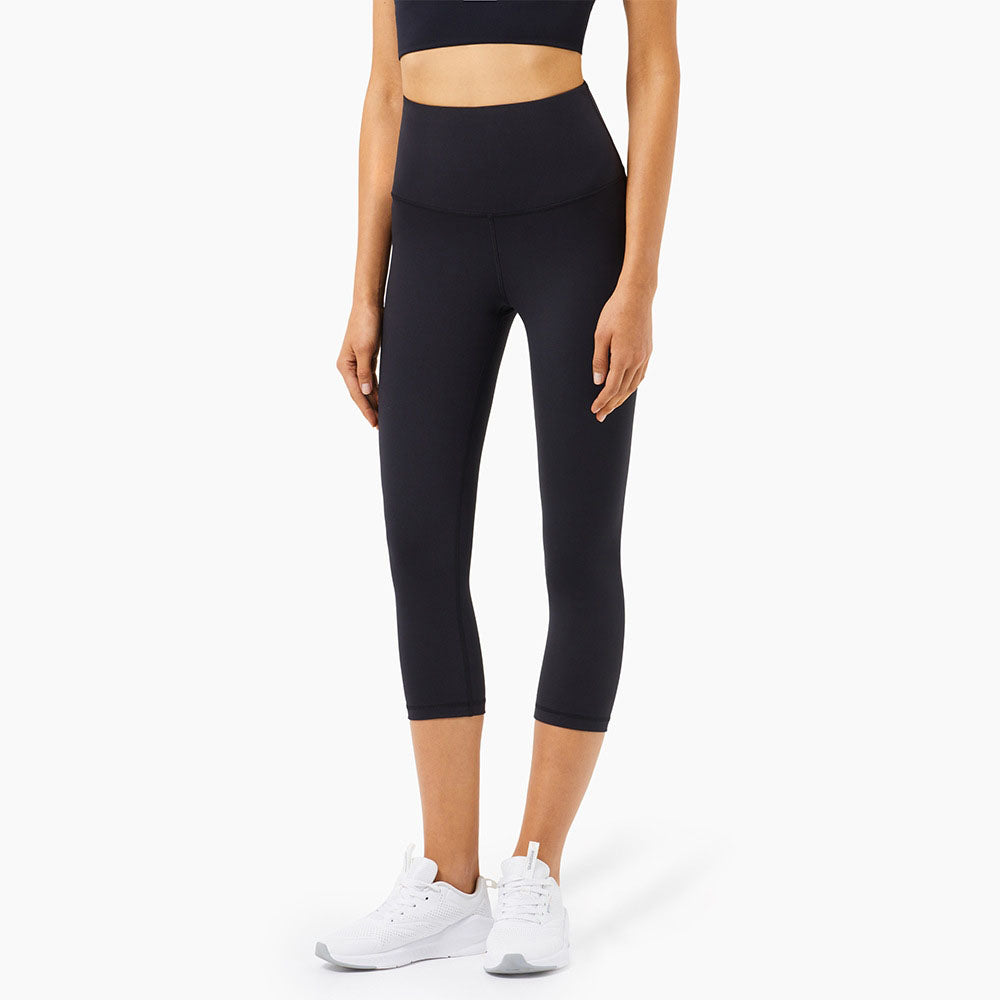 New High Strength Nude Ll Cross Border High Waist Tight Fitting Sports Fitness Tiktok Women Large Size Yoga Pants Girls