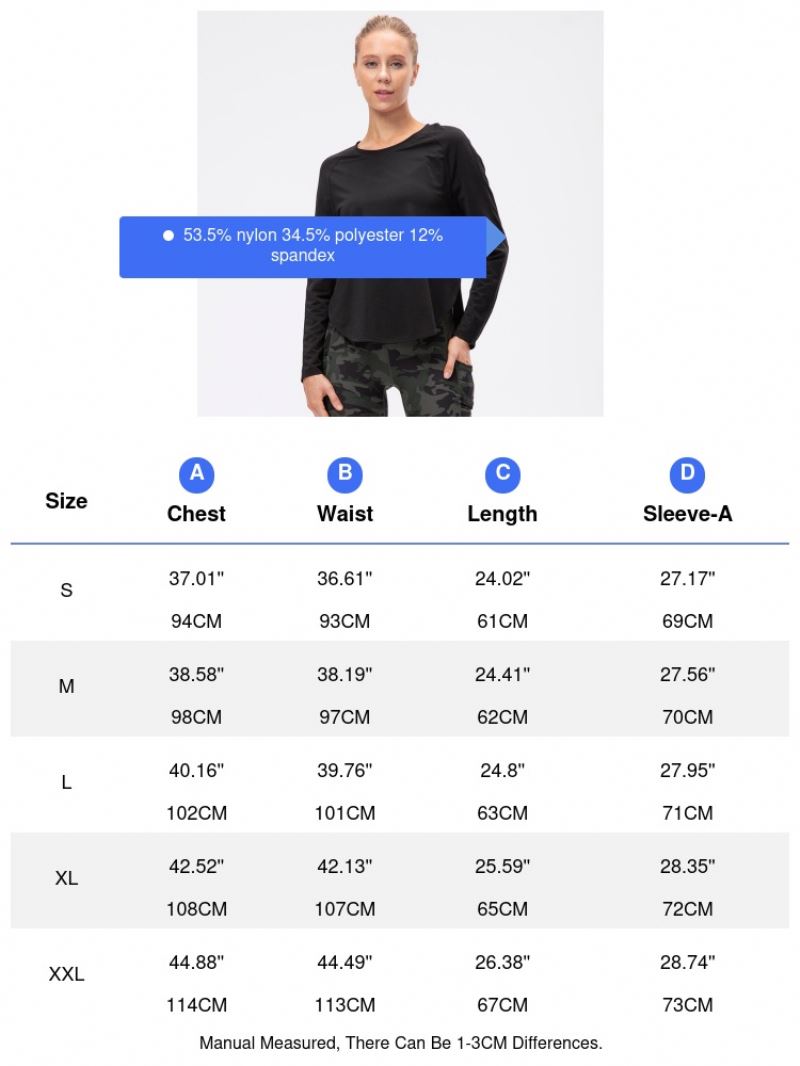 Women's Fall/Winter Yoga Wear Loose Slimming Running Sport Long Sleeve T-shirt Quick-Drying Breathable Training Workout Clothes