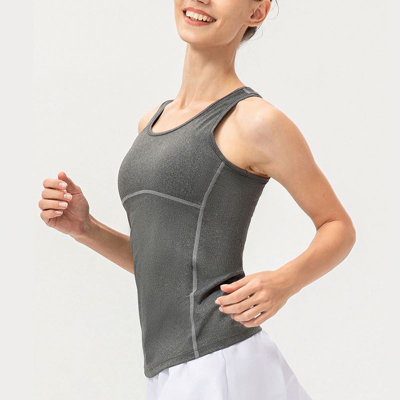 Girls' Vests Gym Sport Top Women Training Compression Sleeveless Quick Drying