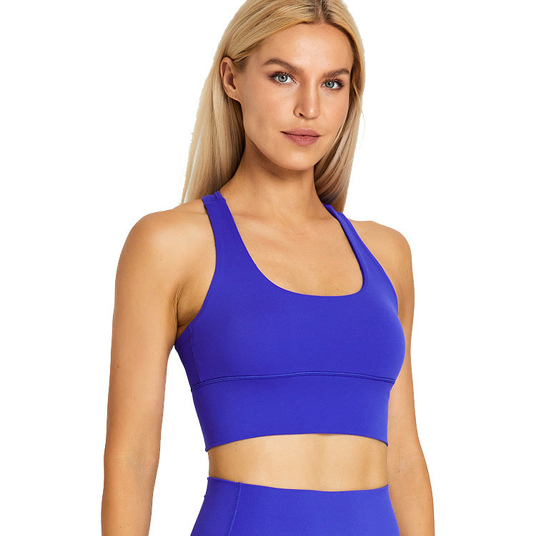 New Beauty Back Speed Dry Sports Underwear Women's Outdoor Running Fitness Bra Eu Cross-border Nude Yoga Wear Top