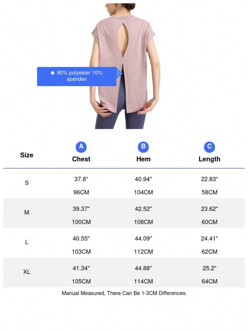 Slimming Short-Sleeved T-shirt Quick-Drying Blouse Summer Yoga Clothes Loose Beautiful Back Tank Tops Running Fitness Women