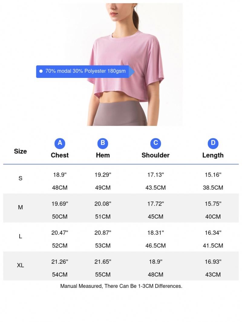 women yoga crop tops t shirts W-DS67