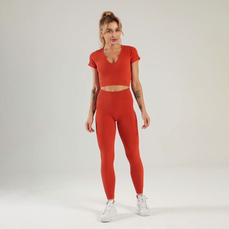 Print Logo One Piece Seamless Yoga Ladies Active Women Sport Wear Sets