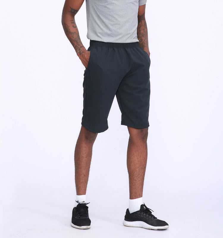 Summer thin mens shorts outdoor leisure running basketball training breathable slim fitness quick-drying shorts
