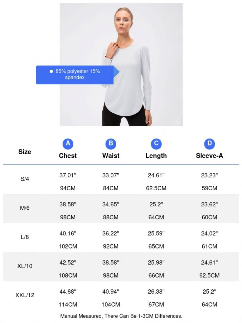 Women's Yoga Clothes Split Long Sleeve Upf50 Sun Protection Athletic Clothing Uv Uv Protection Running Fitness Loose T-shirt