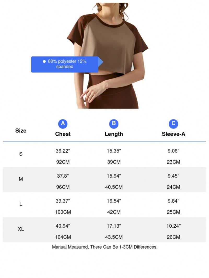 Quick-Drying T-shirt Women's Breathable Yoga Short Sleeve Summer Raglan Sleeve Loose Exercise Workout Quick-Drying Top