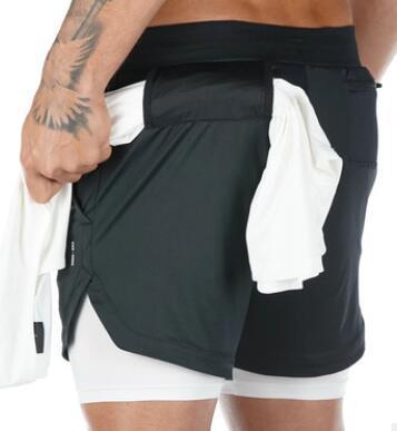 Shorts Men's Five Piece Pants Sports Running Oversized Outerwear Double Layered Men's Casual Pants Foreign Trade Men's
