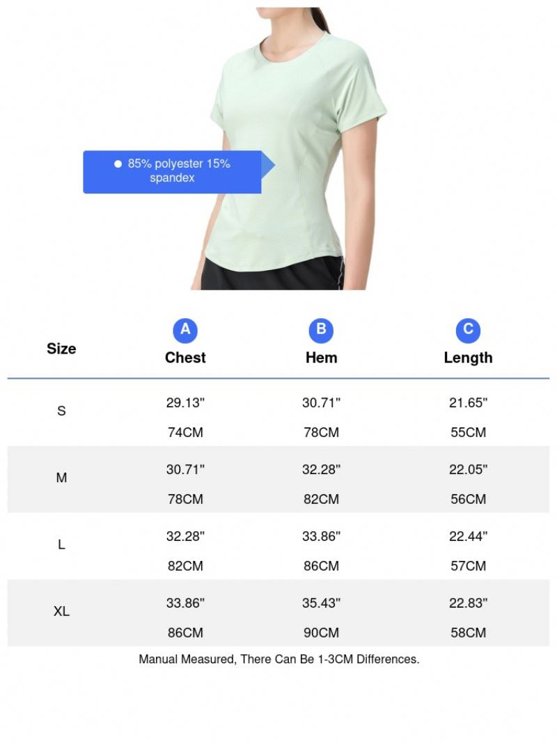 Women's Slim-Fit Yoga Wear Short Sleeve round Neck Exercise T-shirt Mesh Breathable High Elastic Quick-Drying Running Workout