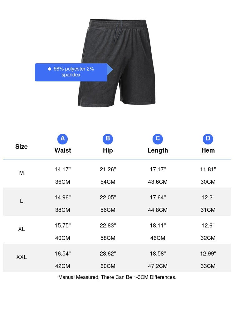 Sports shorts men's summer fast drying breathable running training five-point basketball sports fitness fast drying shorts