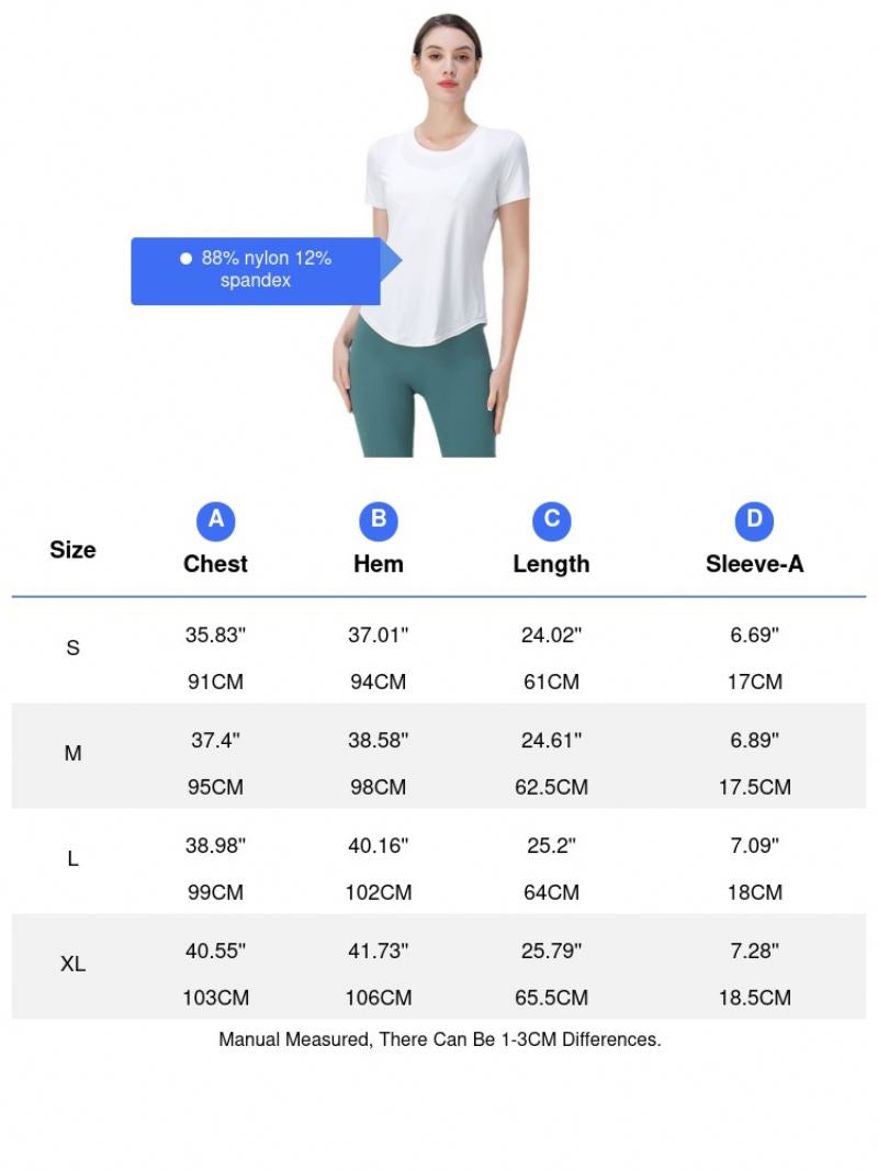 New Cool Feeling Loose Yoga Clothes Solid Color Breathable Sports T-shirt Running Fitness Moisture Wicking Quick-Drying Top