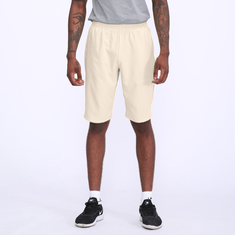 Summer thin mens shorts outdoor leisure running basketball training breathable slim fitness quick-drying shorts