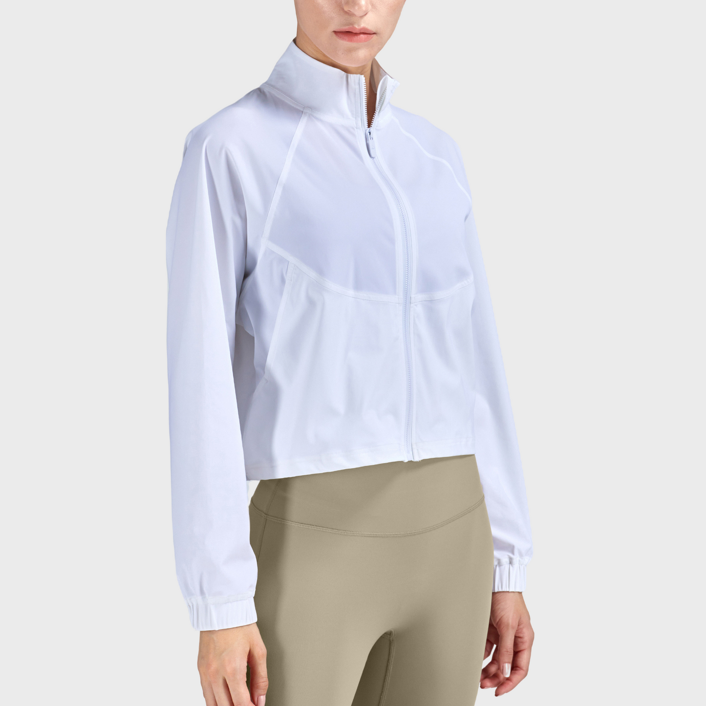 No Ironing Fall Winter Lulu Sports Workout Jacket Women High Collar Close-Lock Zipper Casual Breathable Fitness Clothing Jacket