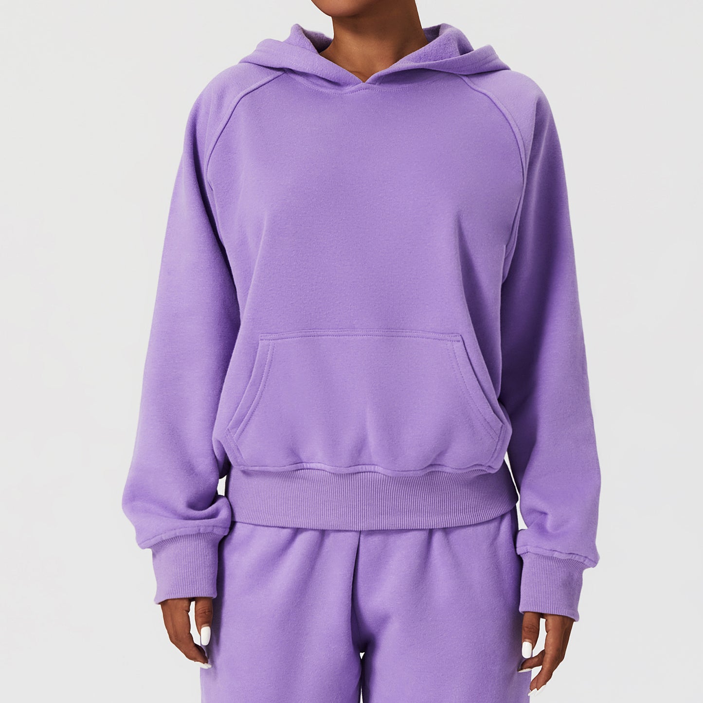 Outdoor Fashion Pullover Hooded Eu Us Casual Loose Sports Clothes Autumn And Winter Warm Pockets Long Sleeved Sweater Women