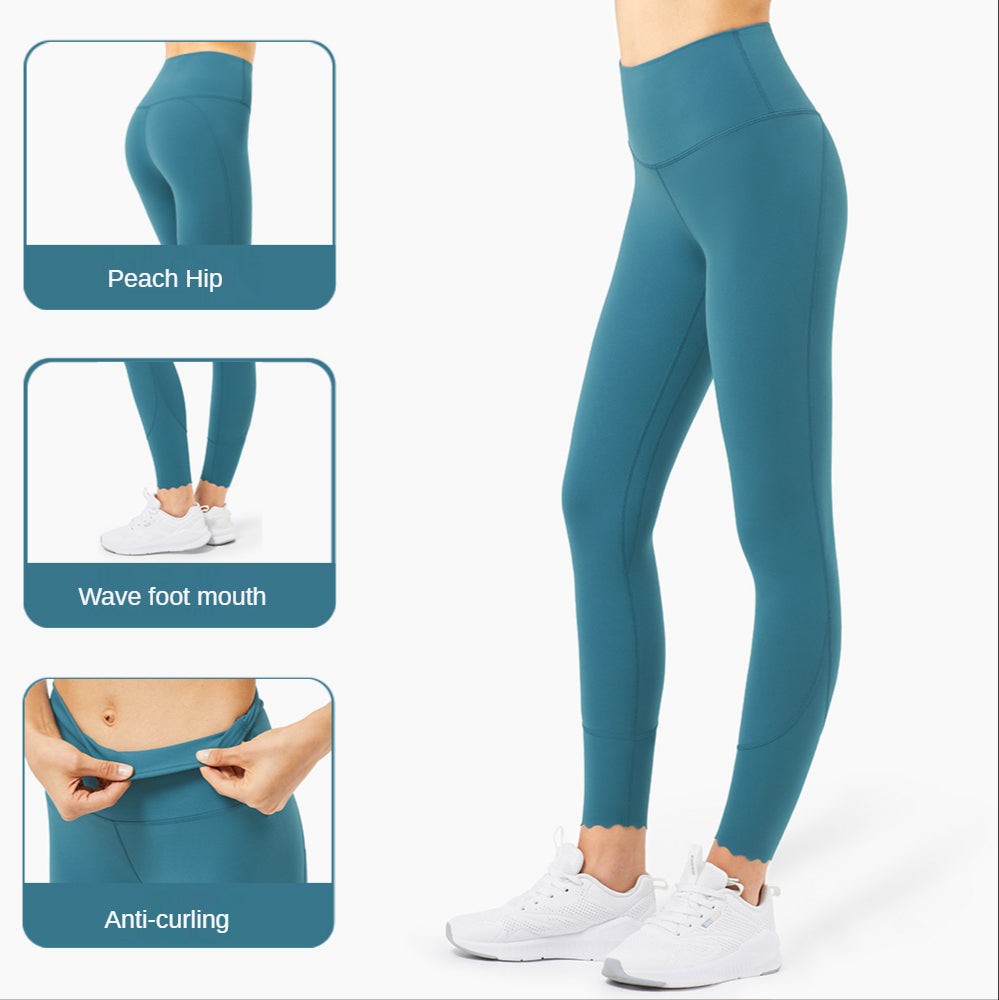 New Support Nude Feeling Arbitrary Cut Waist Peach Hip Sports Fitness Women Sport Plus Size High Quality Yoga Pants