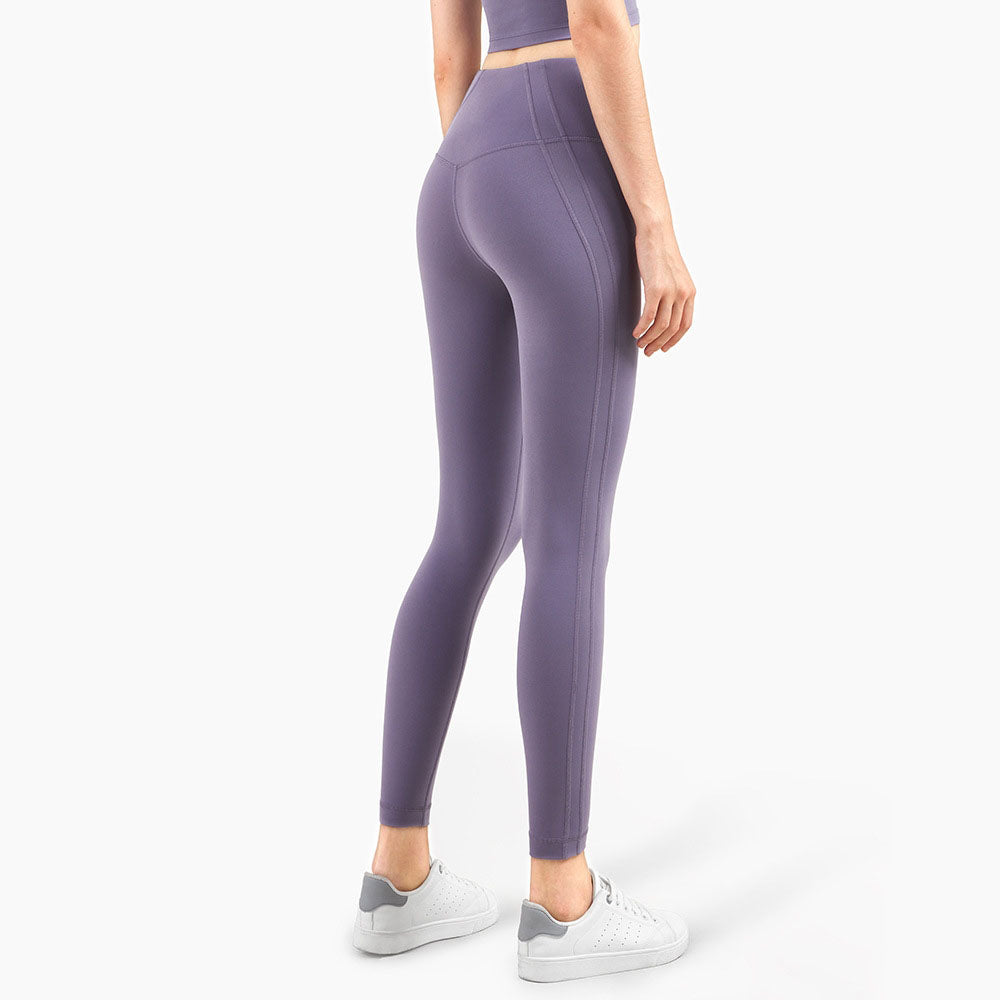 New Ll No T Line Eu Sports Nude High Waist Tight Leggings Female Peach Hip Pants Gym Workout Yoga Tights