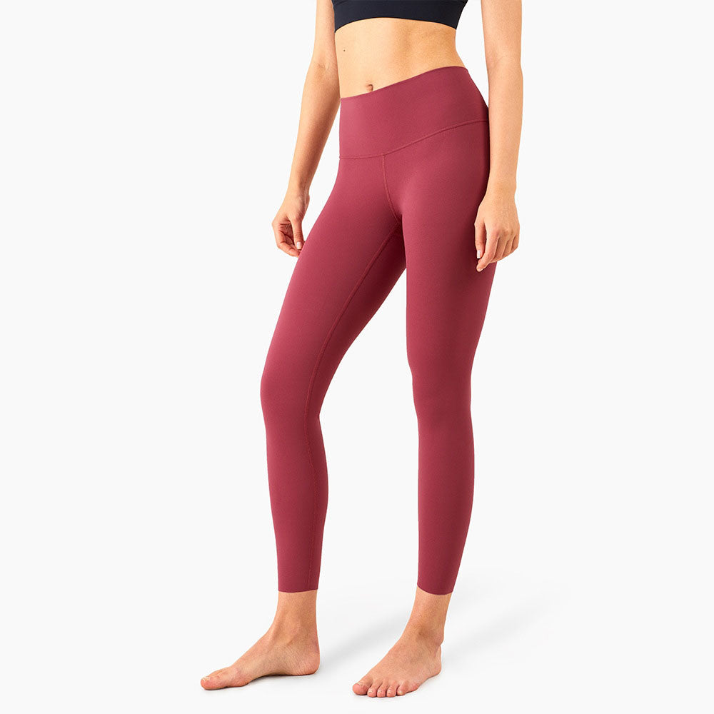 New Spring High Strength Nude Pocket Ll Female High Waist Peach Hips Fitness Sports Tights Women Gym Pants Leggings Workout