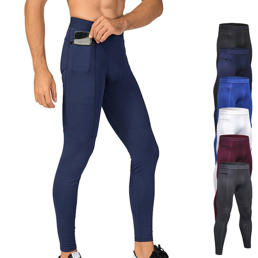 Mens Running Gym Fitness Workout Sports Tights Men