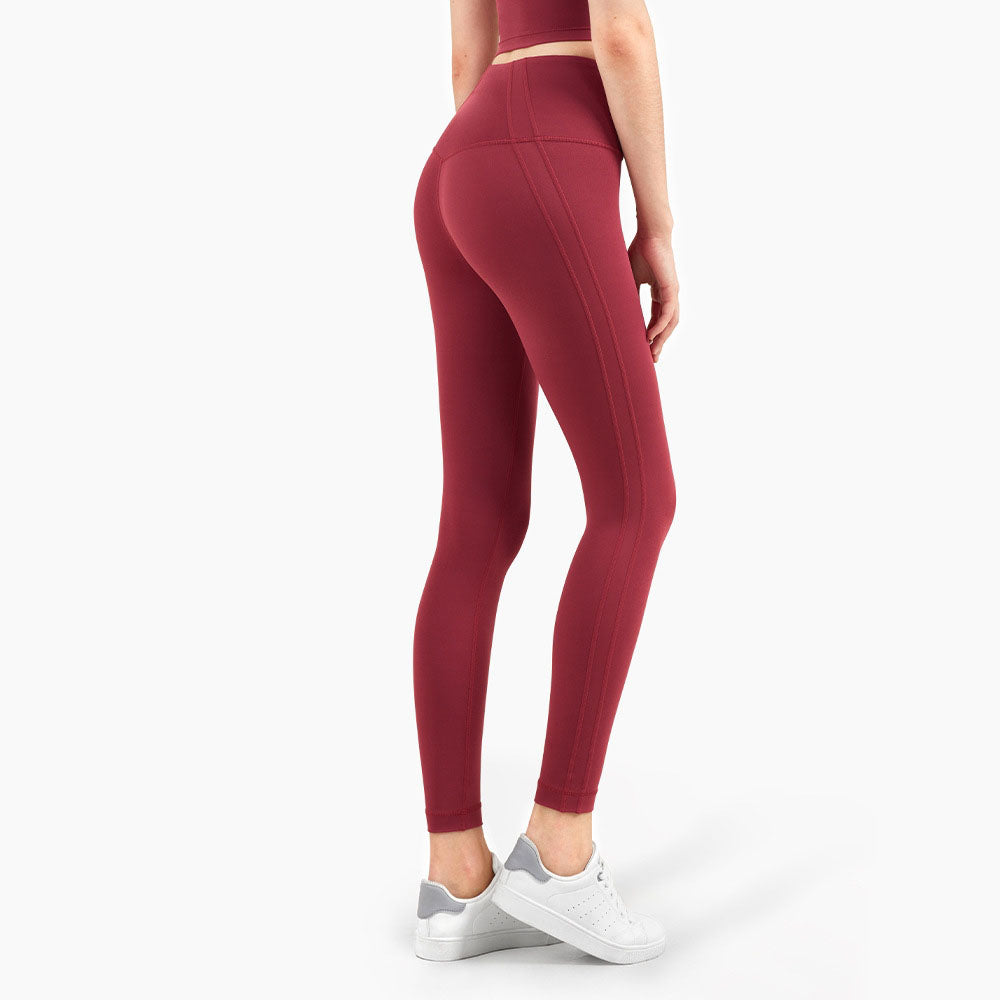 New Ll No T Line Eu Sports Nude High Waist Tight Leggings Female Peach Hip Pants Gym Workout Yoga Tights