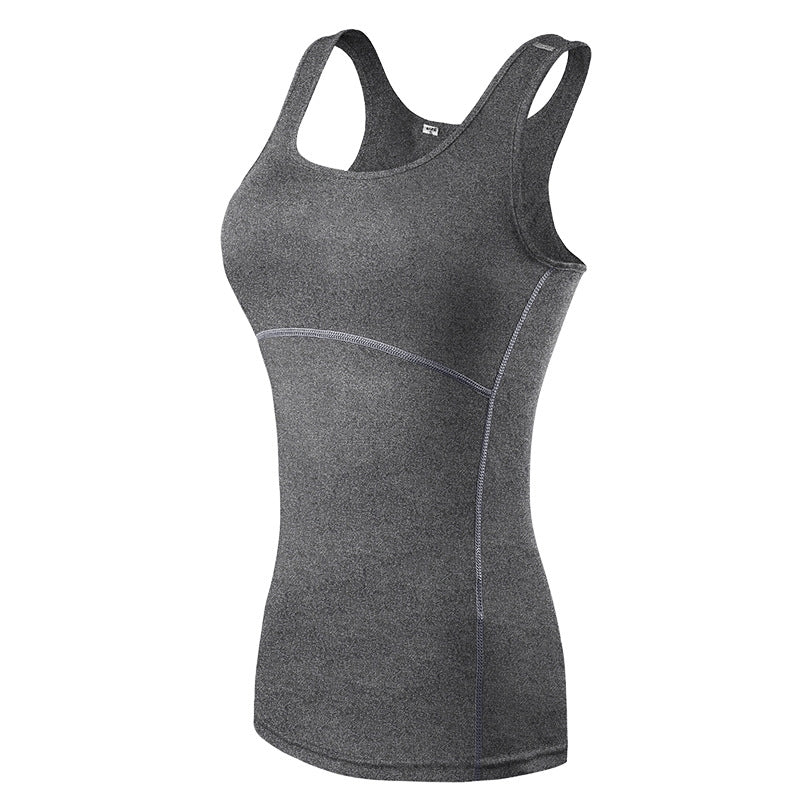 Girls' Vests Gym Sport Top Women Training Compression Sleeveless Quick Drying