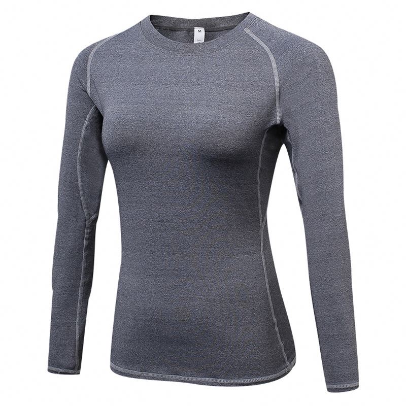 Wholesale Custom Long Sleeve Fitted T-Shirt Women Training Compression Sleeveless Quick Drying