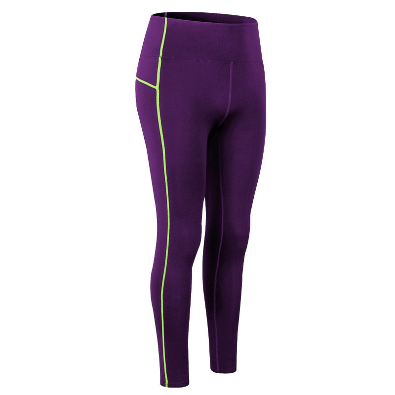 Spandex High Waisted Women Custom Yoga Compression Pants