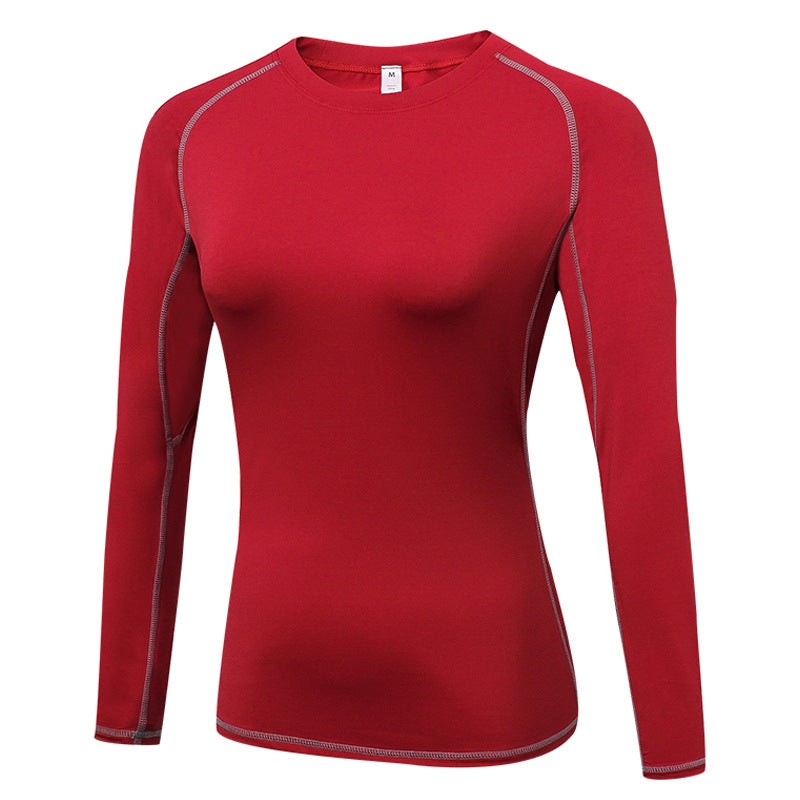 Wholesale Custom Long Sleeve Fitted T-Shirt Women Training Compression Sleeveless Quick Drying